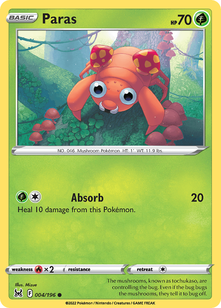 Paras Lost Origin card