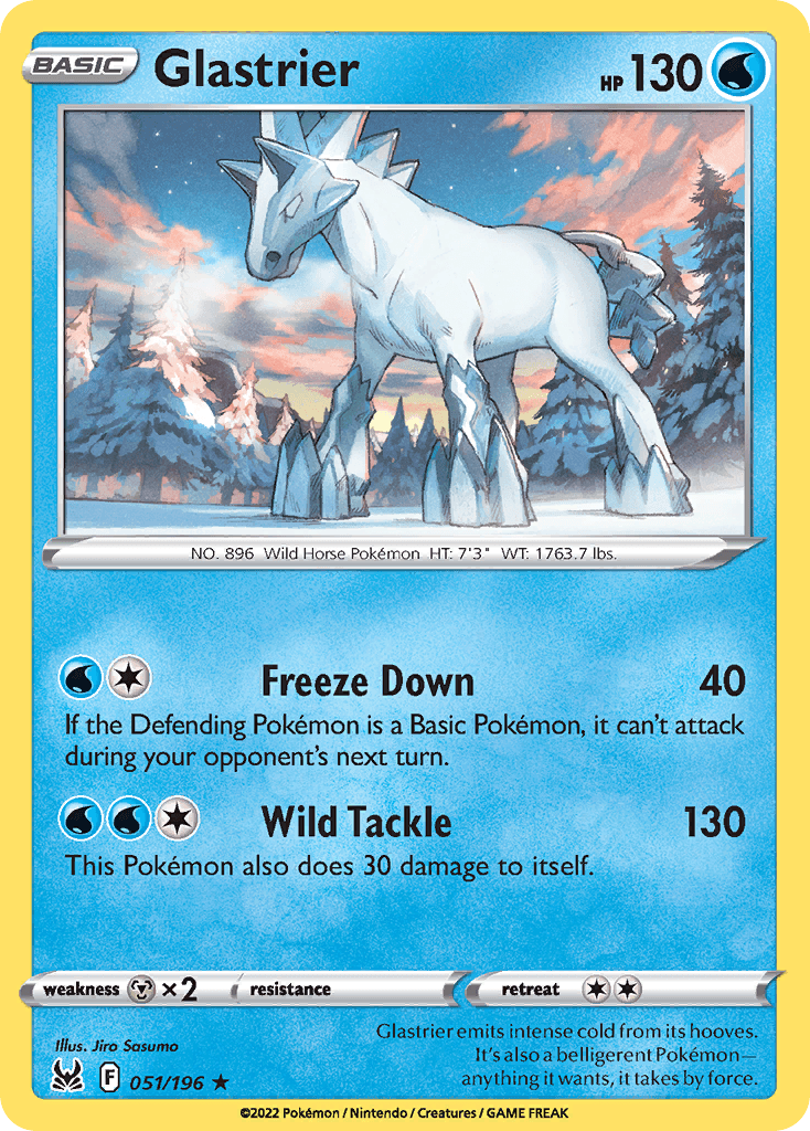 Glastrier Lost Origin card