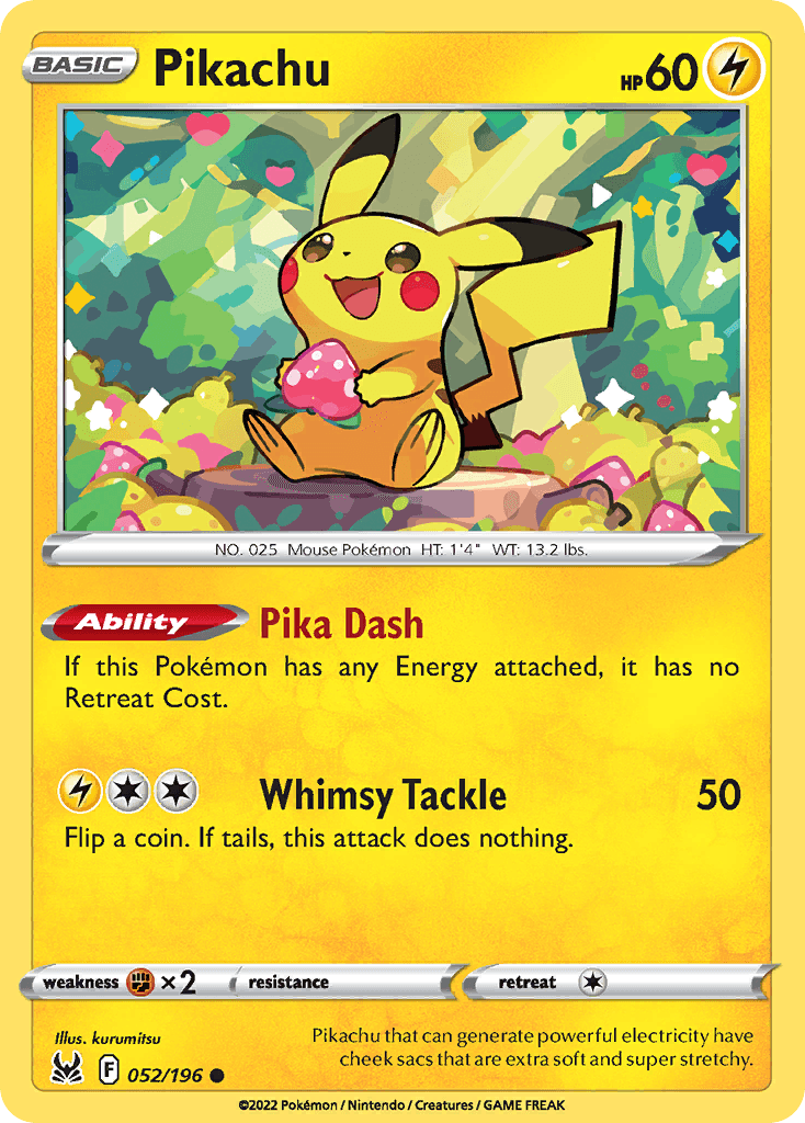 Pikachu Lost Origin card