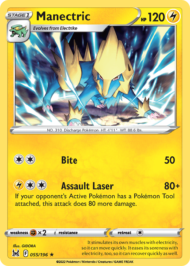 Manectric Lost Origin card