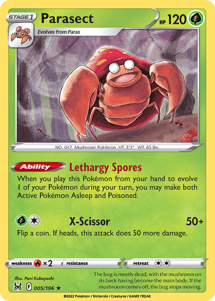 Parasect Lost Origin card