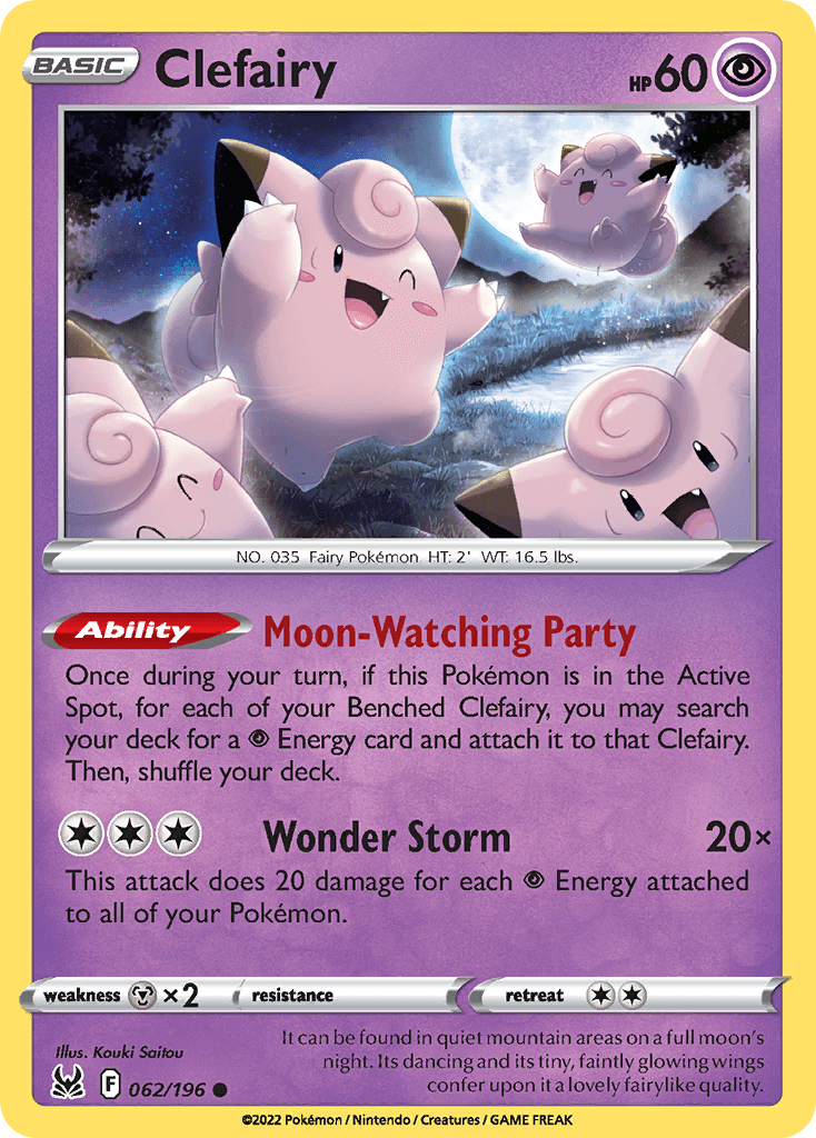 Clefairy Lost Origin card