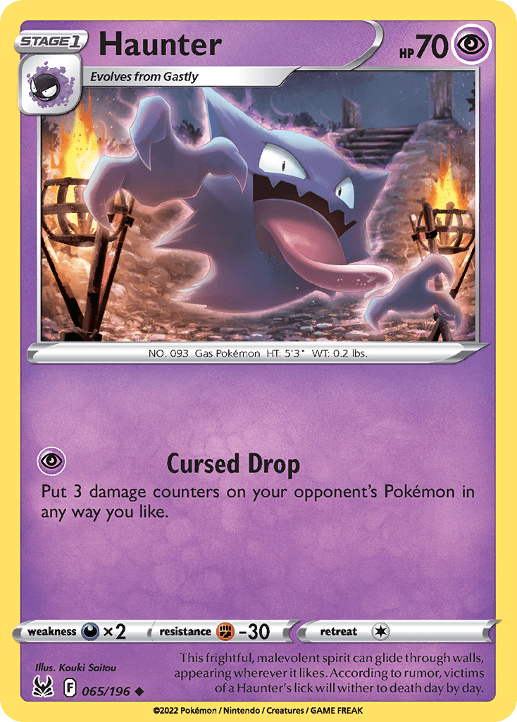 Haunter Lost Origin card