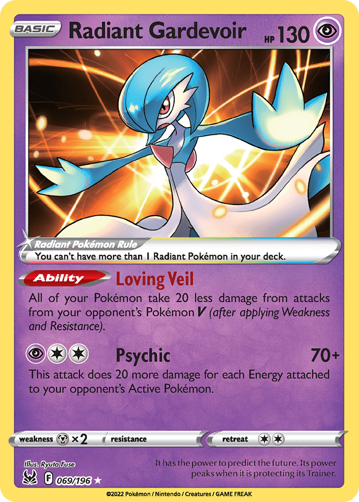 Radiant Gardevoir Lost Origin card