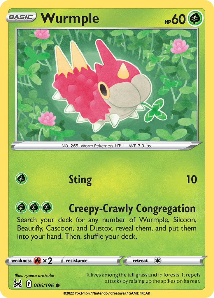 Wurmple Lost Origin card
