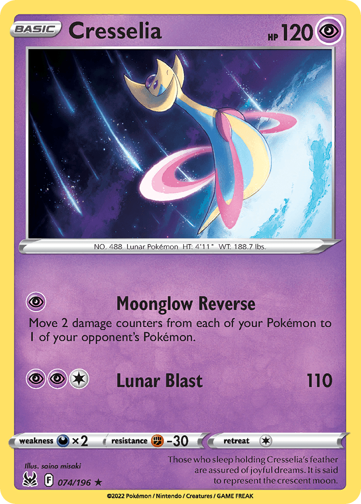 Cresselia Lost Origin card