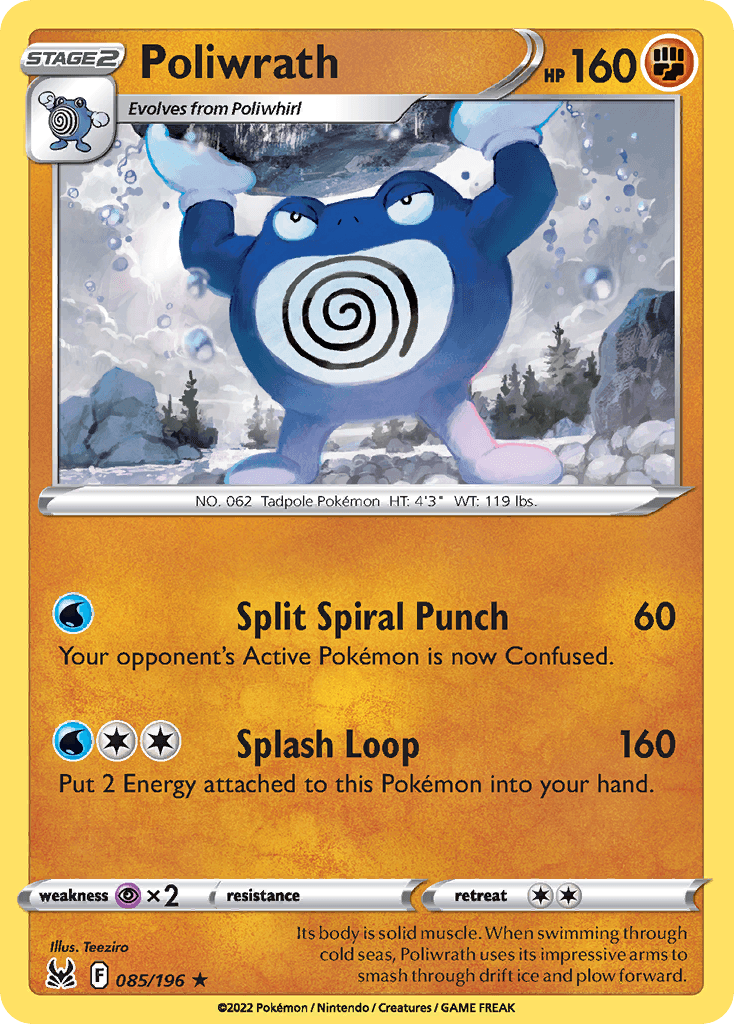 Poliwrath Lost Origin card