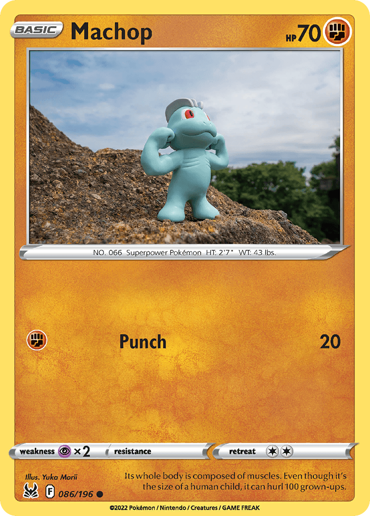 Machop Lost Origin card