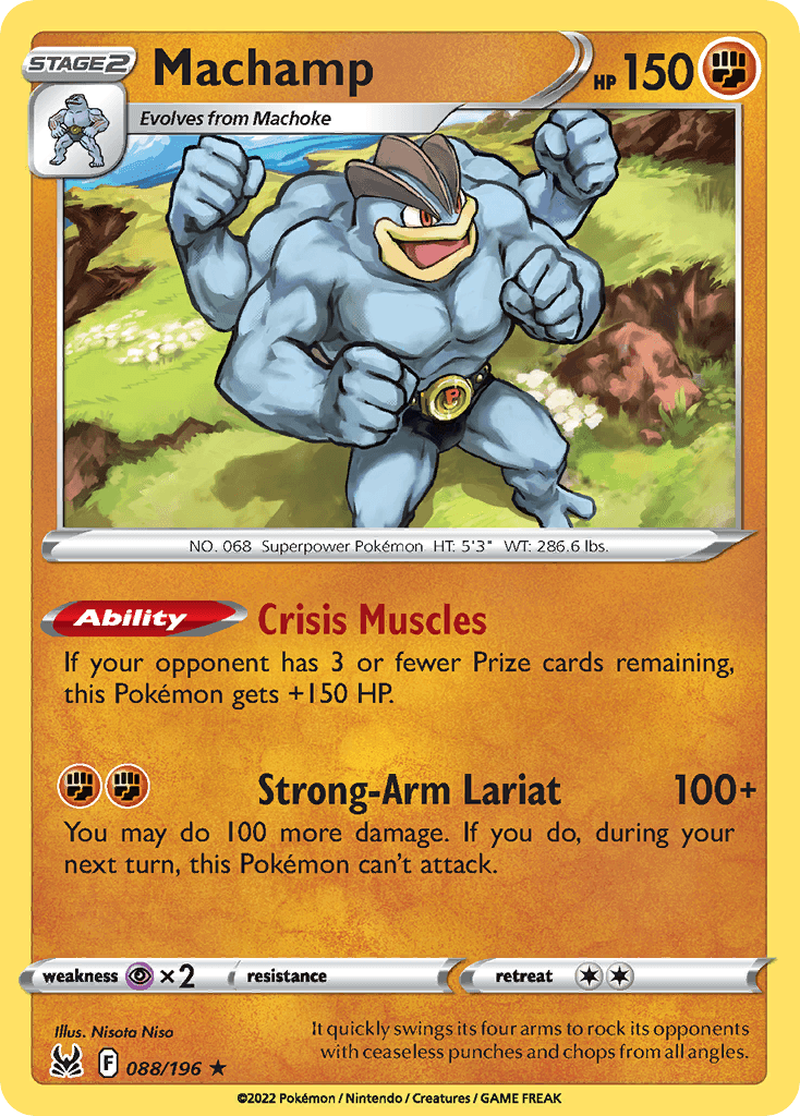 Machamp Lost Origin card