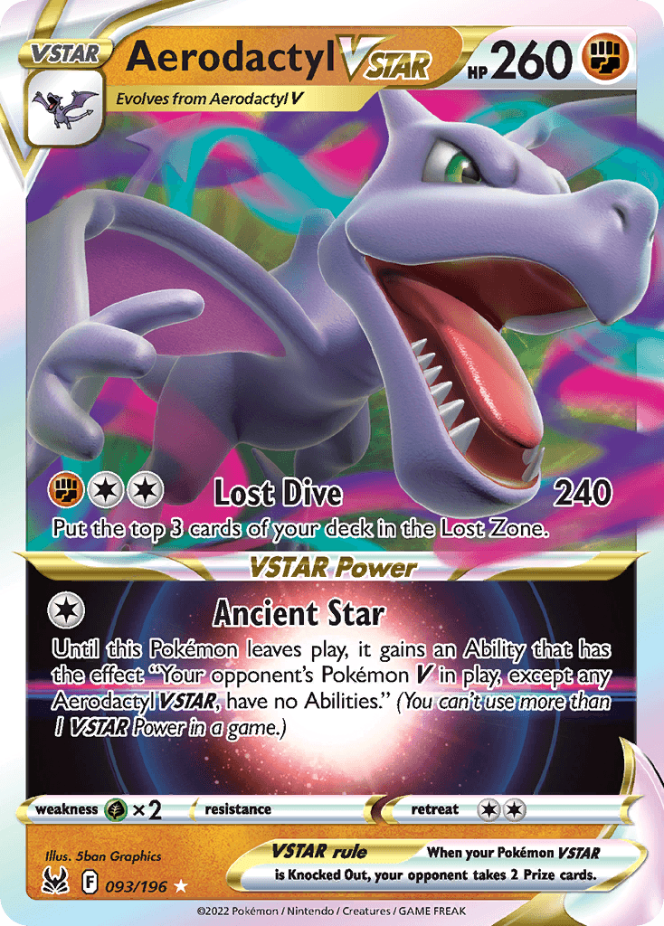 Aerodactyl VSTAR Lost Origin card