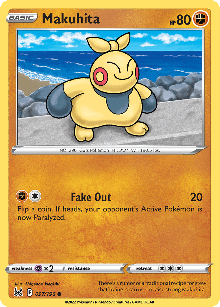 Makuhita Lost Origin card
