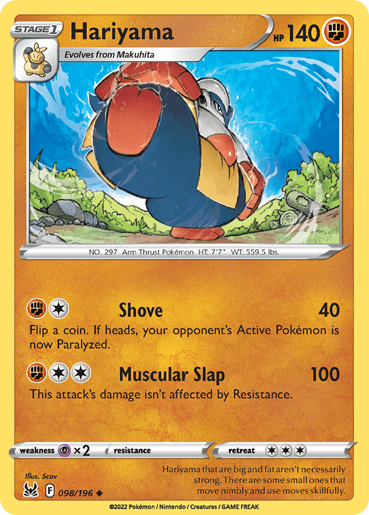 Hariyama Lost Origin card