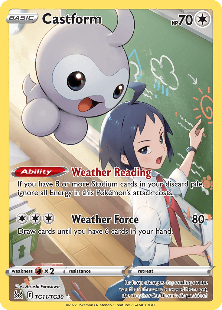 Castform 寶可夢 card
