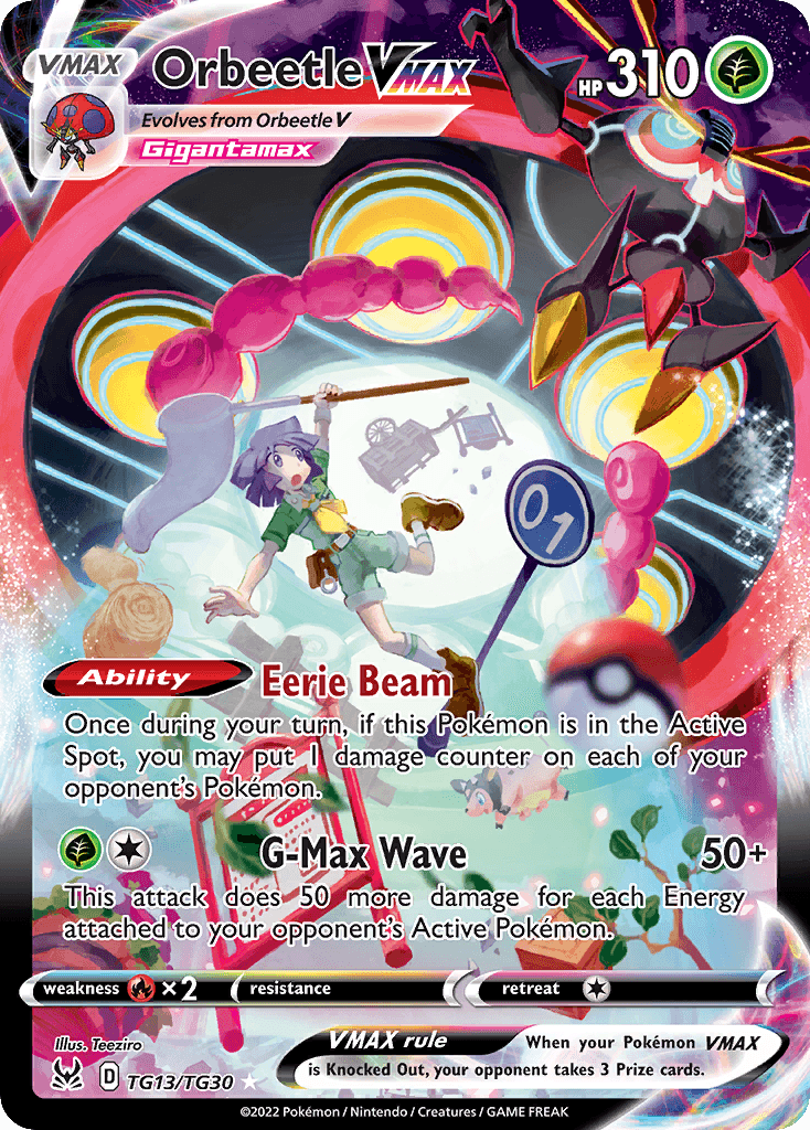 Orbeetle VMAX Lost Origin Trainer Gallery card