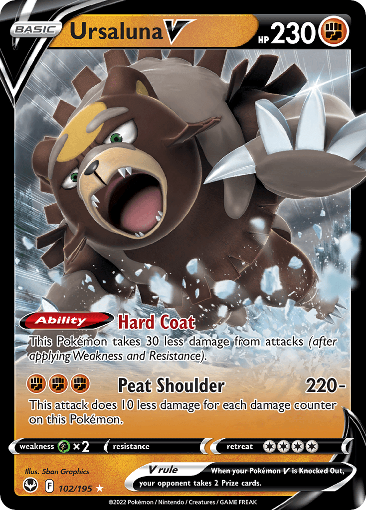 Ursaluna V Silver Tempest card