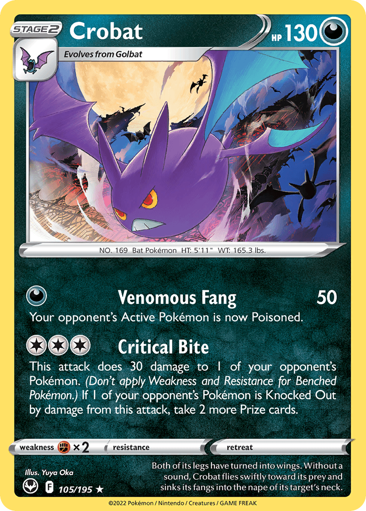 Crobat Silver Tempest card