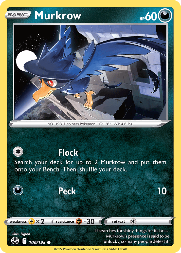 Murkrow 寶可夢 card
