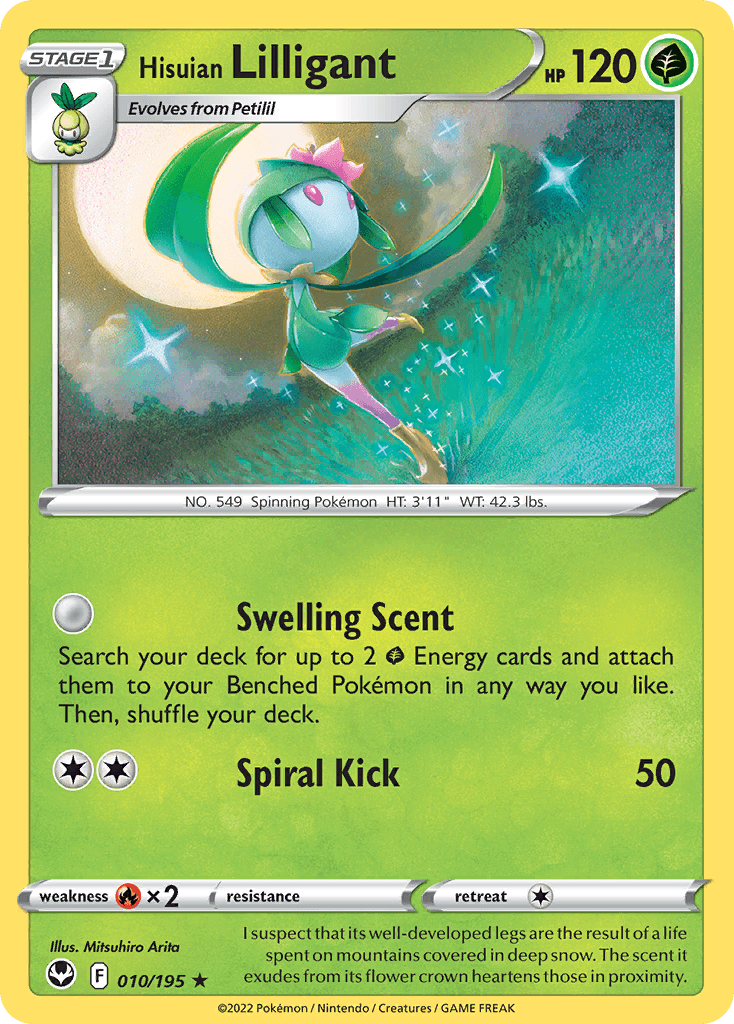 Hisuian Lilligant Silver Tempest card