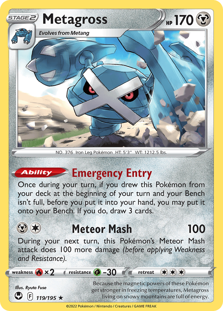 Metagross Silver Tempest card