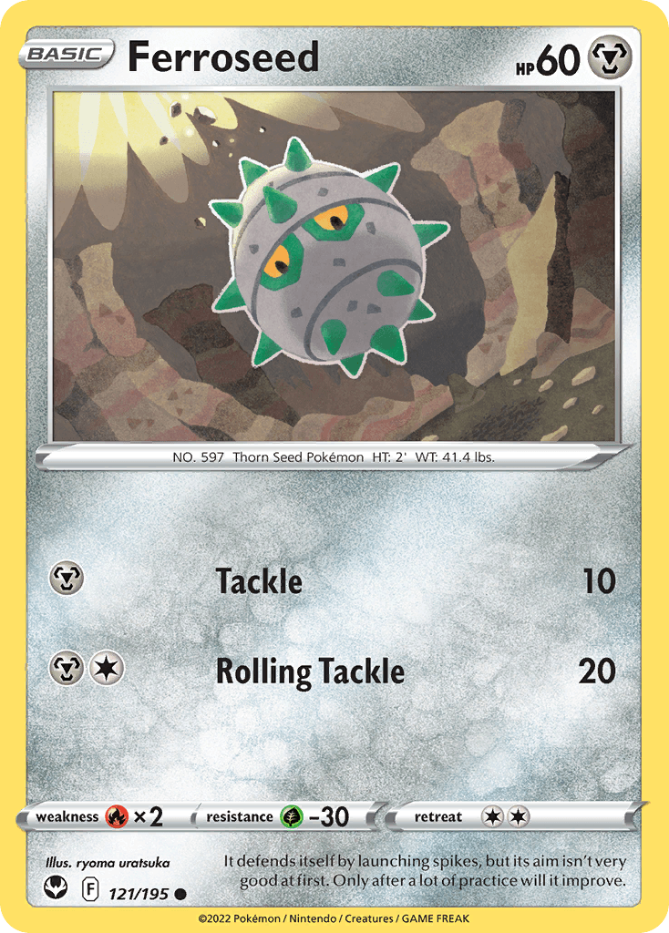 Ferroseed Silver Tempest card