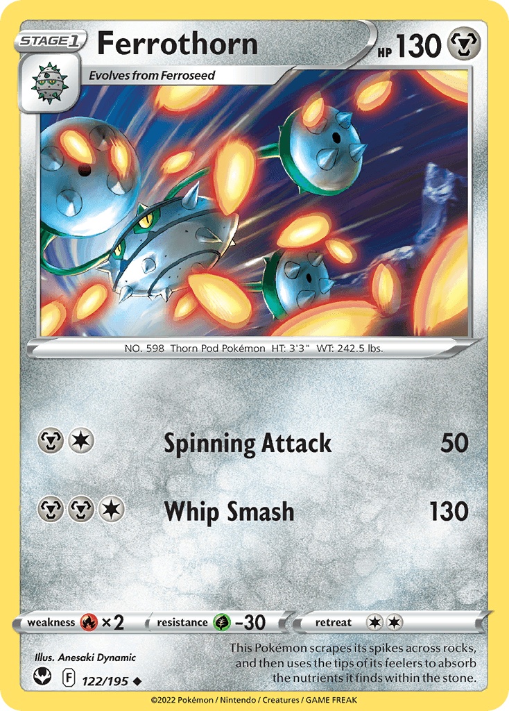 Ferrothorn Silver Tempest card