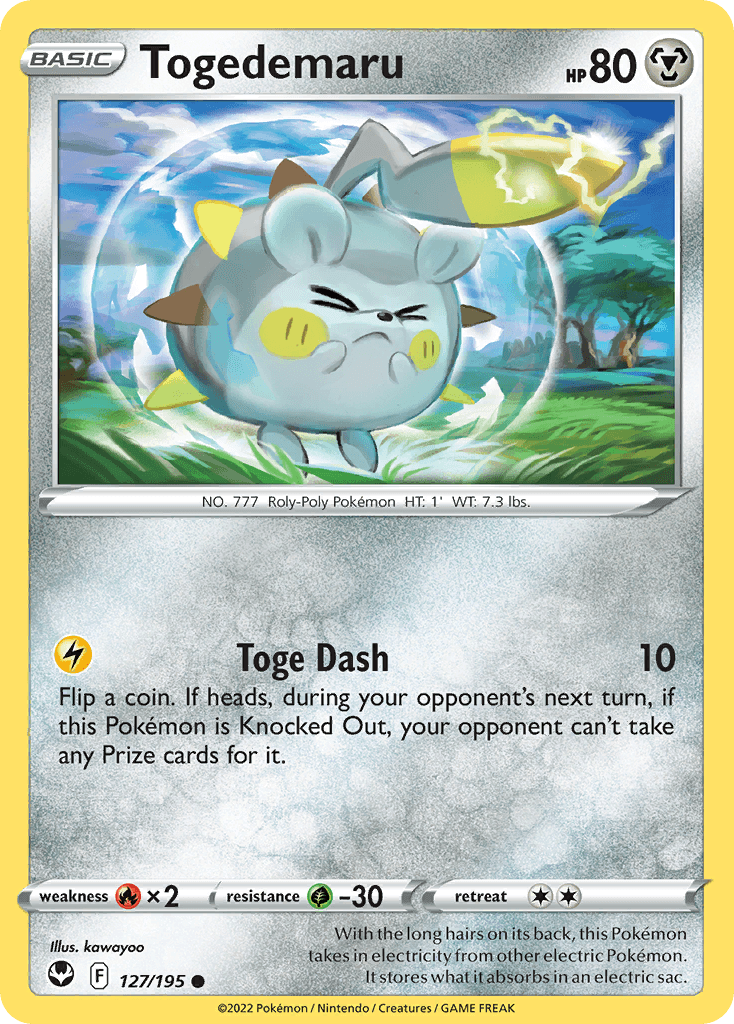 Togedemaru Silver Tempest card