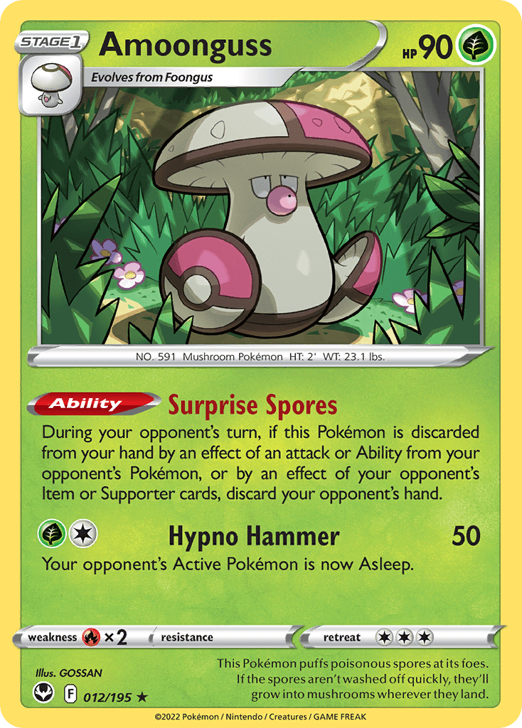 Amoonguss Silver Tempest card