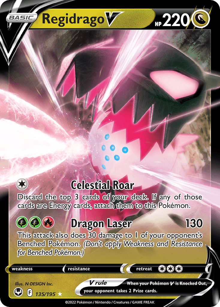 Regidrago V Silver Tempest card