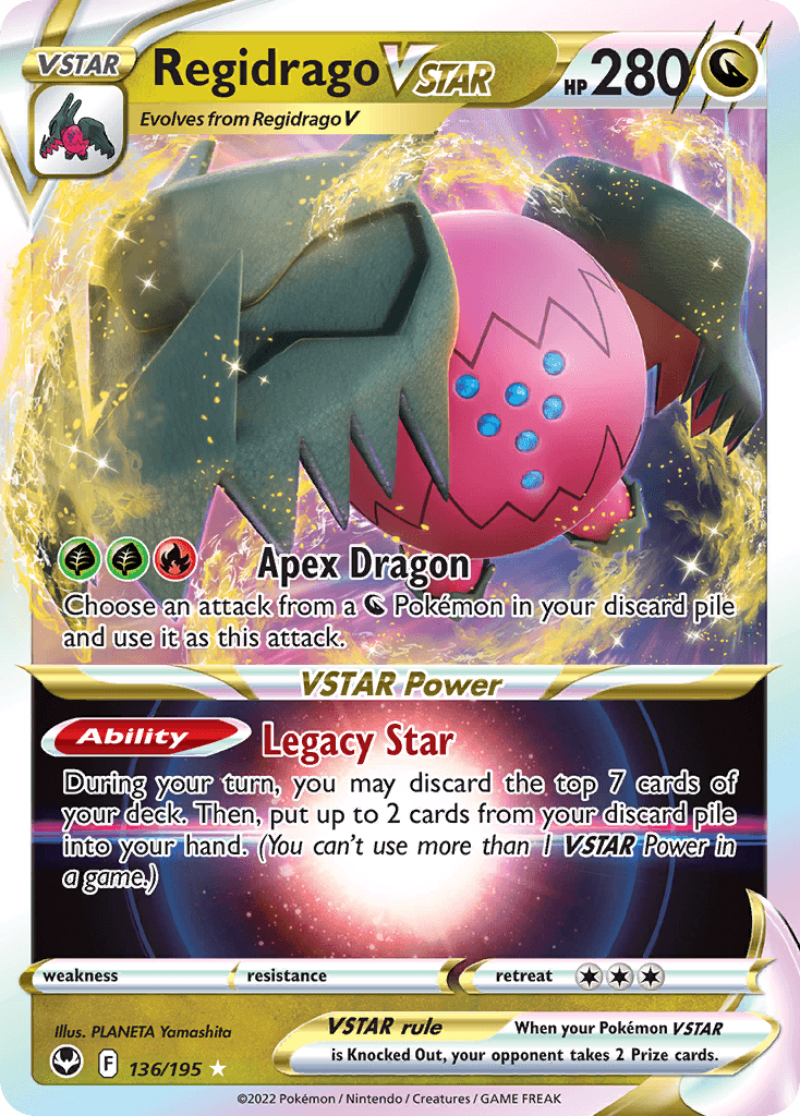 Regidrago VSTAR Silver Tempest card