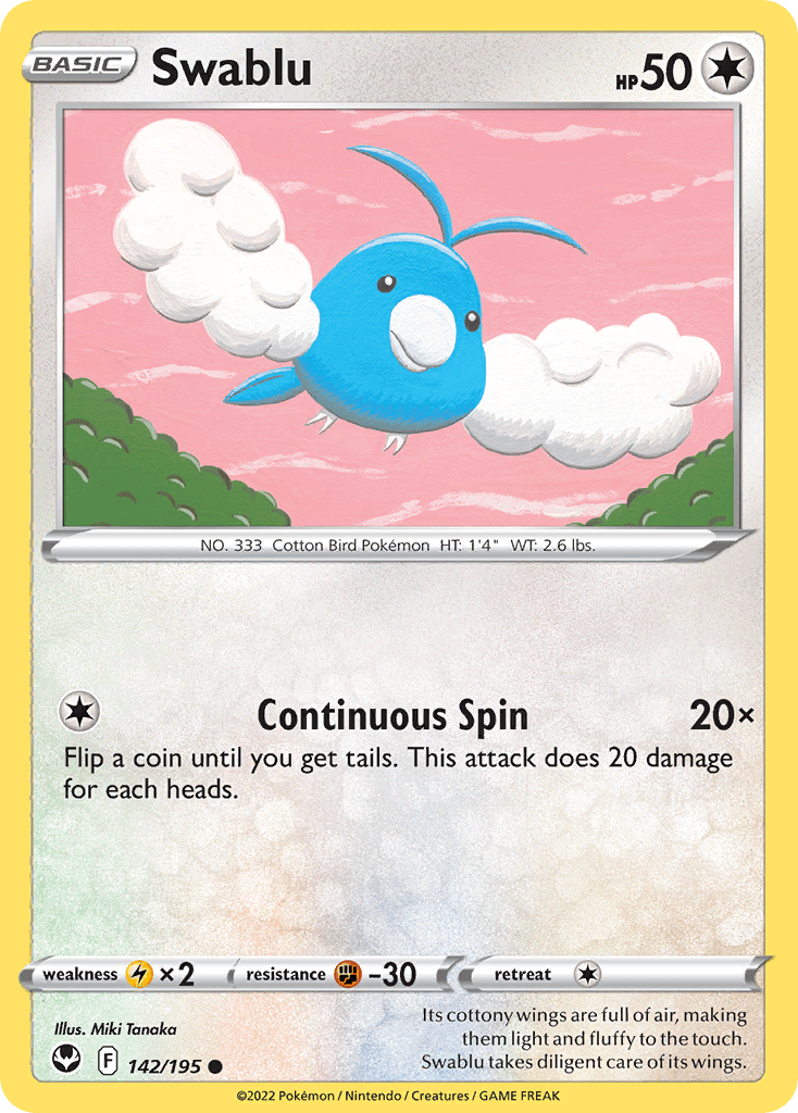 Swablu Silver Tempest card
