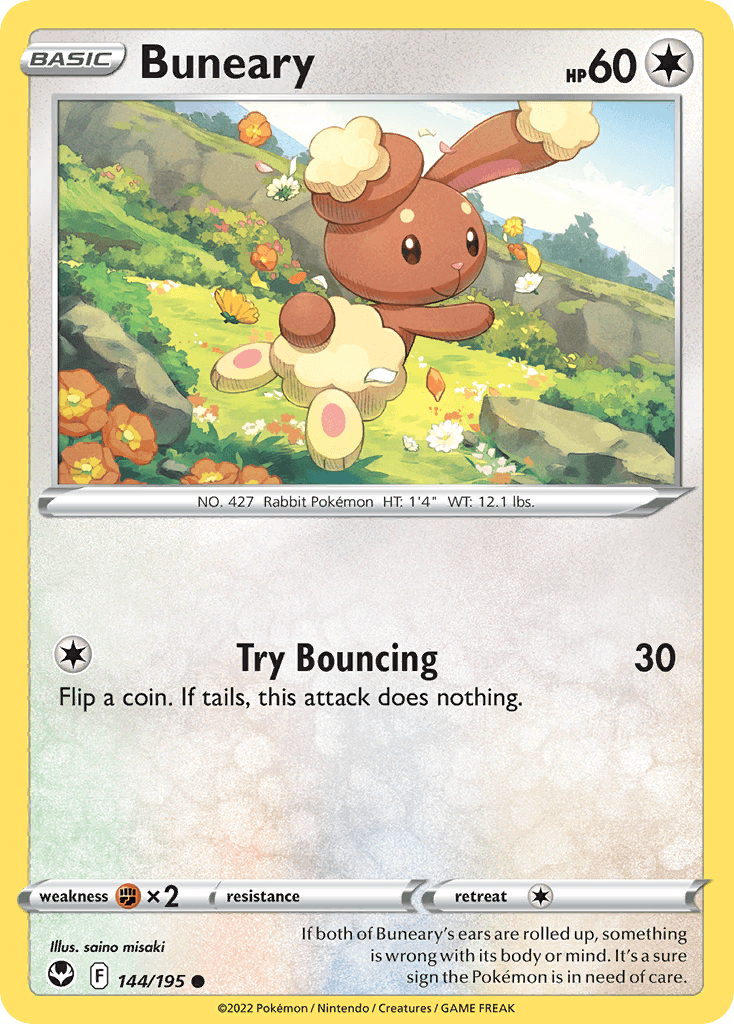 Buneary Silver Tempest card