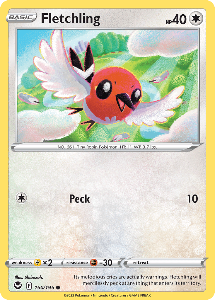 Fletchling 寶可夢 card