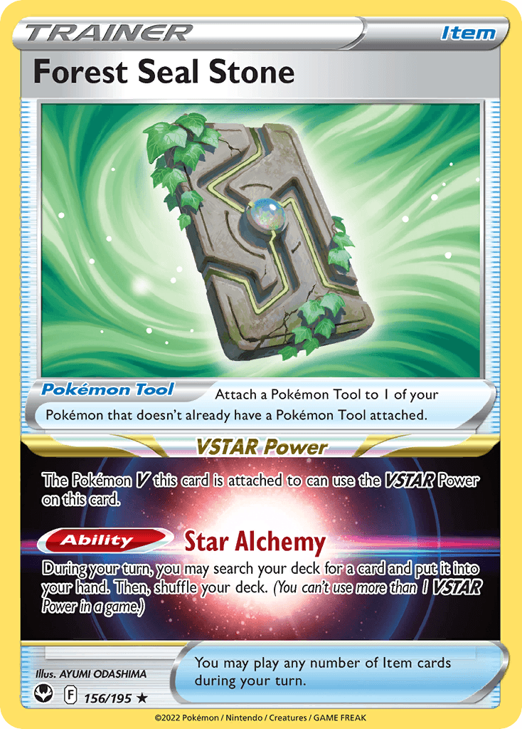 Forest Seal Stone Silver Tempest card