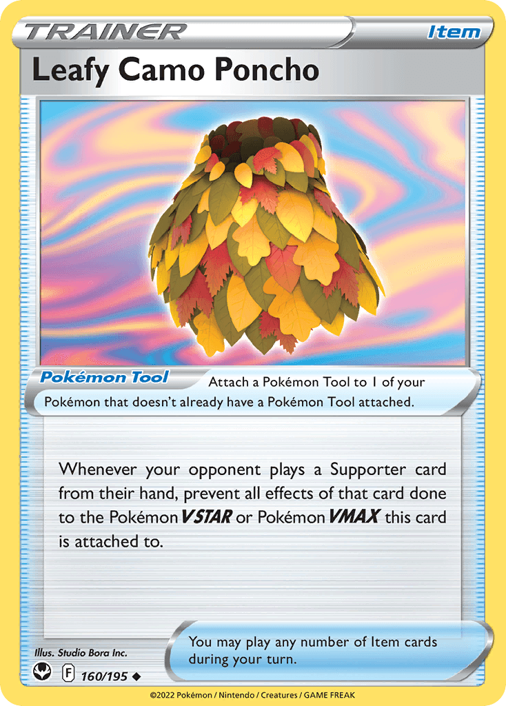 Leafy Camo Poncho Silver Tempest card