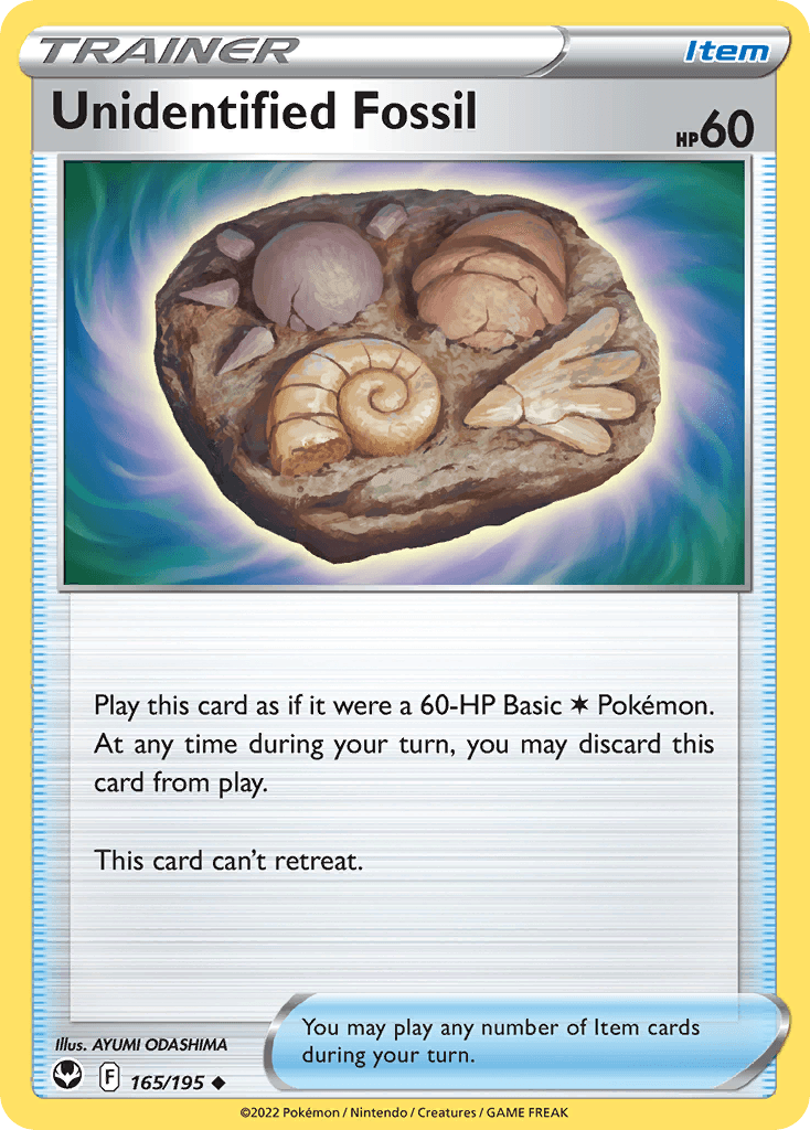 Unidentified Fossil Silver Tempest card