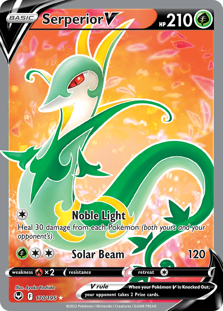 Serperior V Silver Tempest card