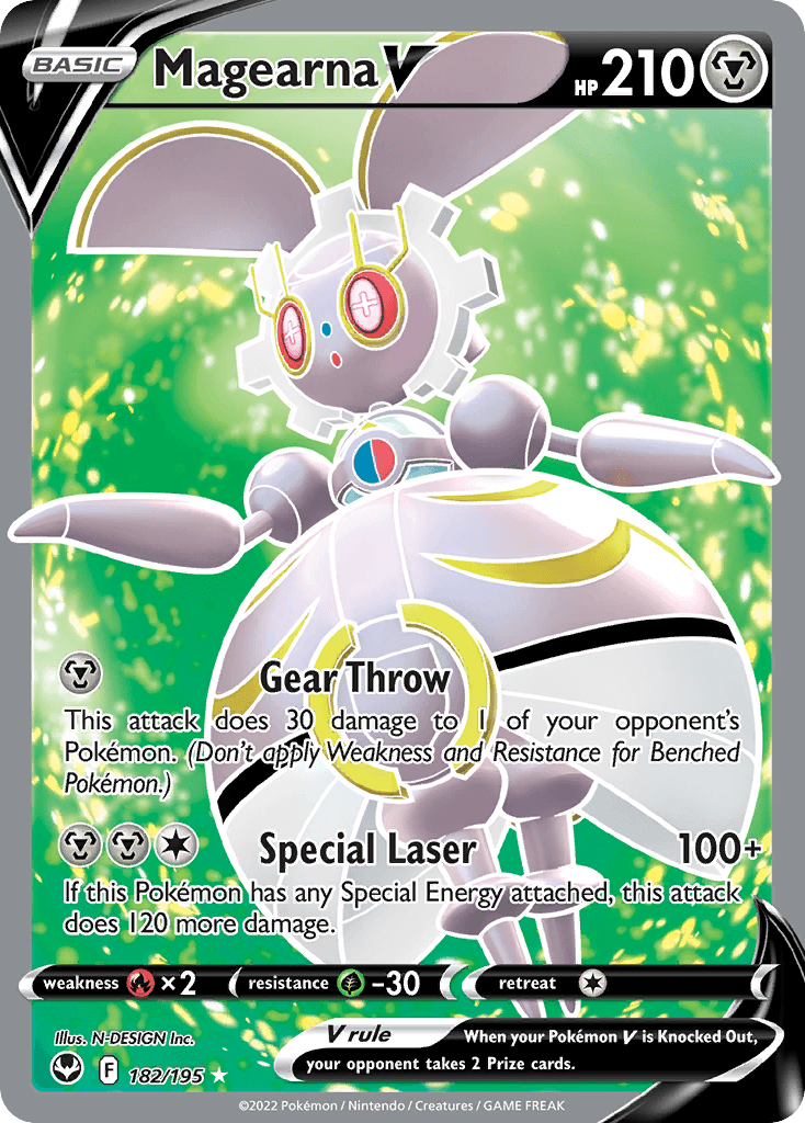 Magearna V Silver Tempest card