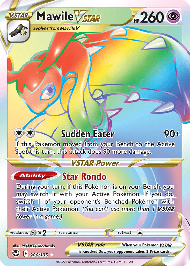 Mawile VSTAR Silver Tempest card