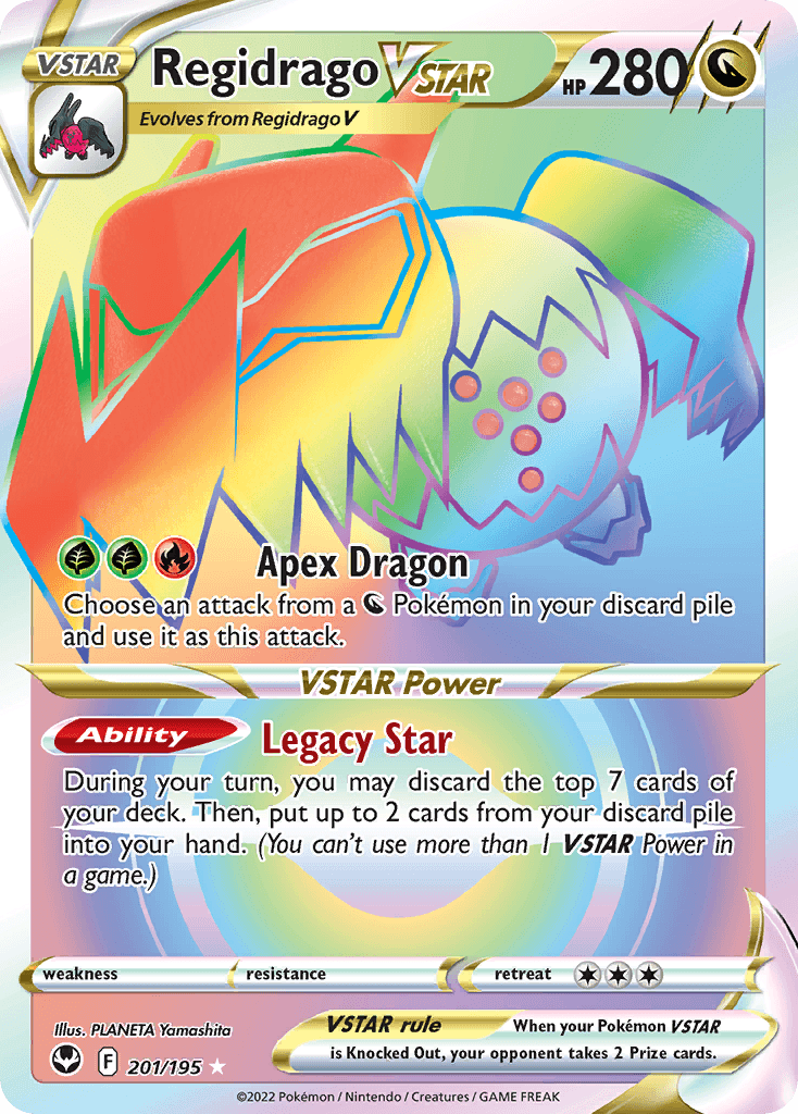 Regidrago VSTAR Silver Tempest card