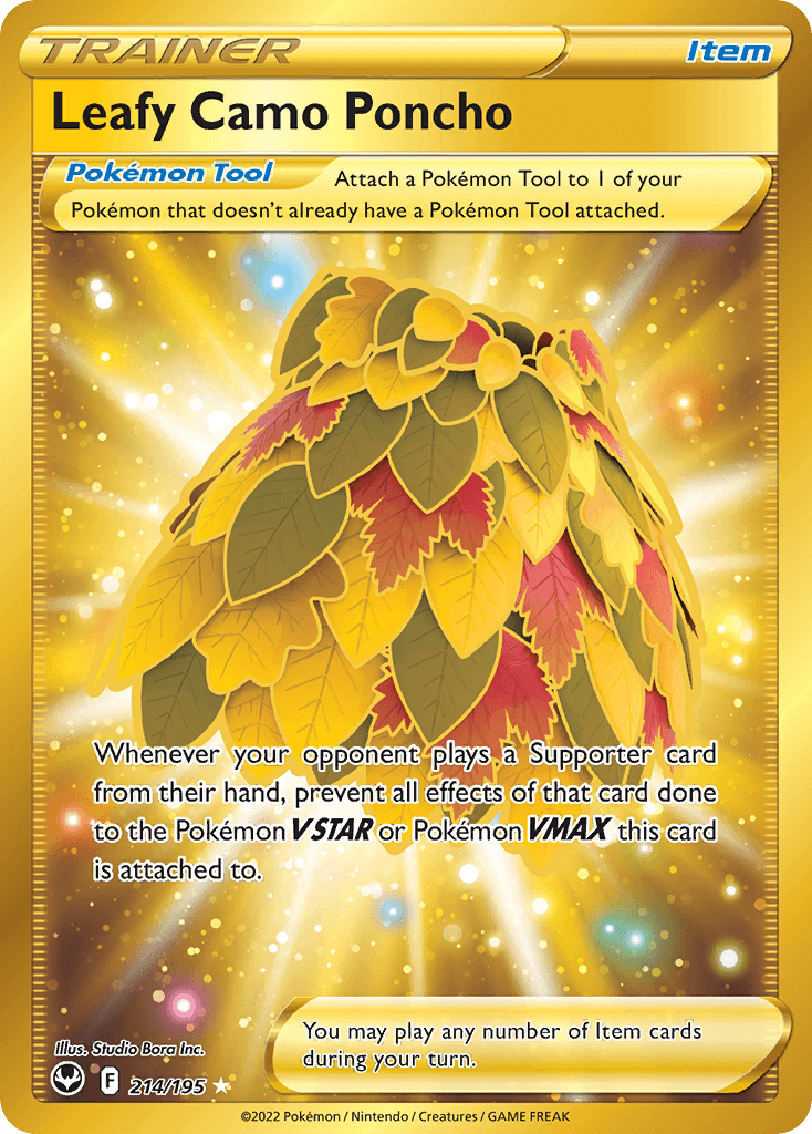 Leafy Camo Poncho Silver Tempest card