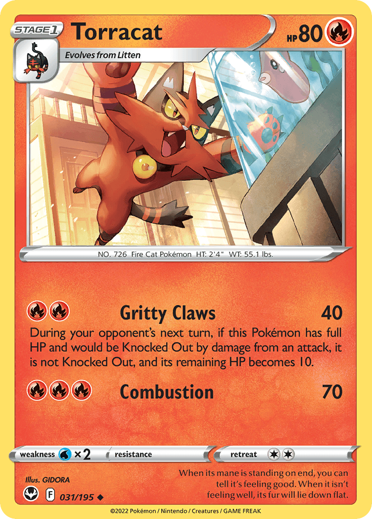Torracat Silver Tempest card