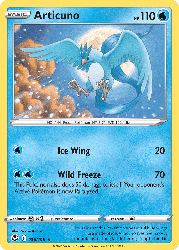 Articuno Silver Tempest card