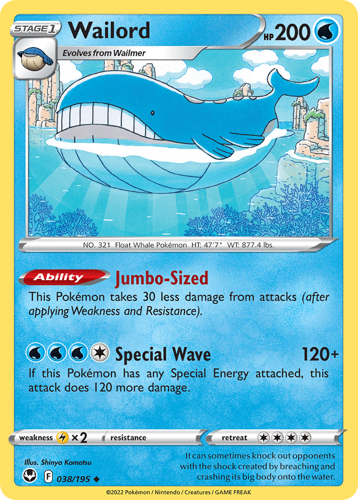 Wailord 寶可夢 card