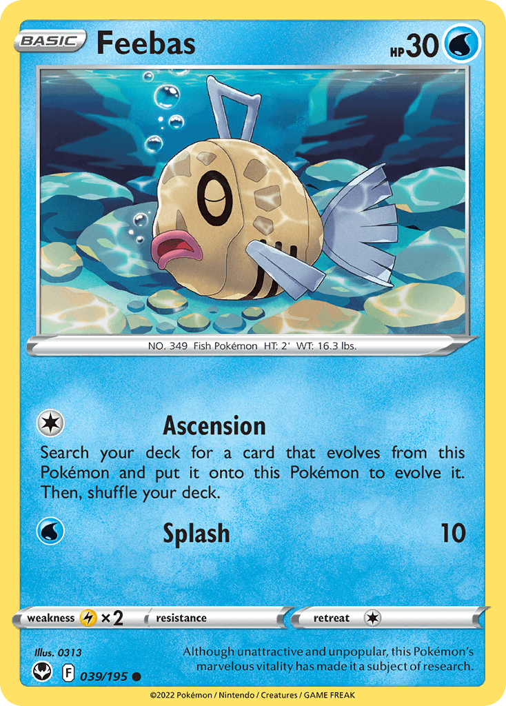 Feebas Silver Tempest card