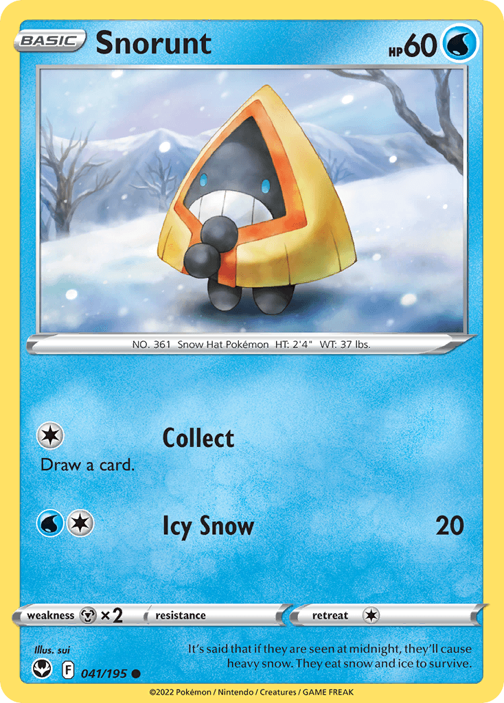 Snorunt Silver Tempest card