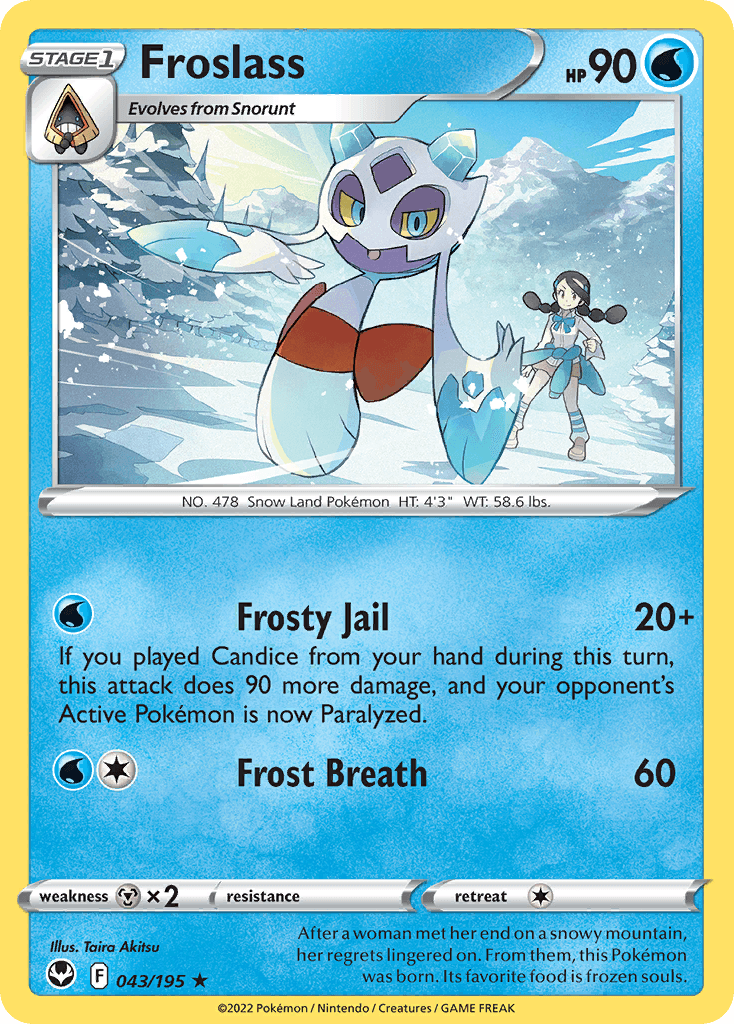 Froslass Silver Tempest card