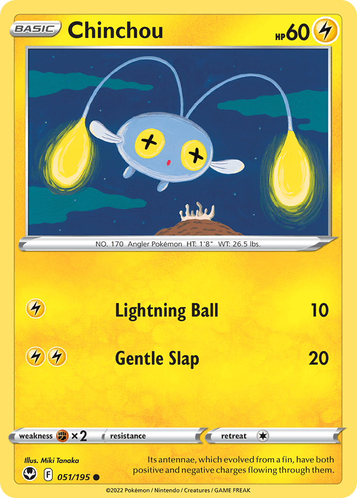 Chinchou Silver Tempest card