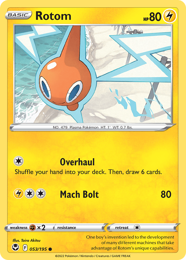 Rotom Silver Tempest card
