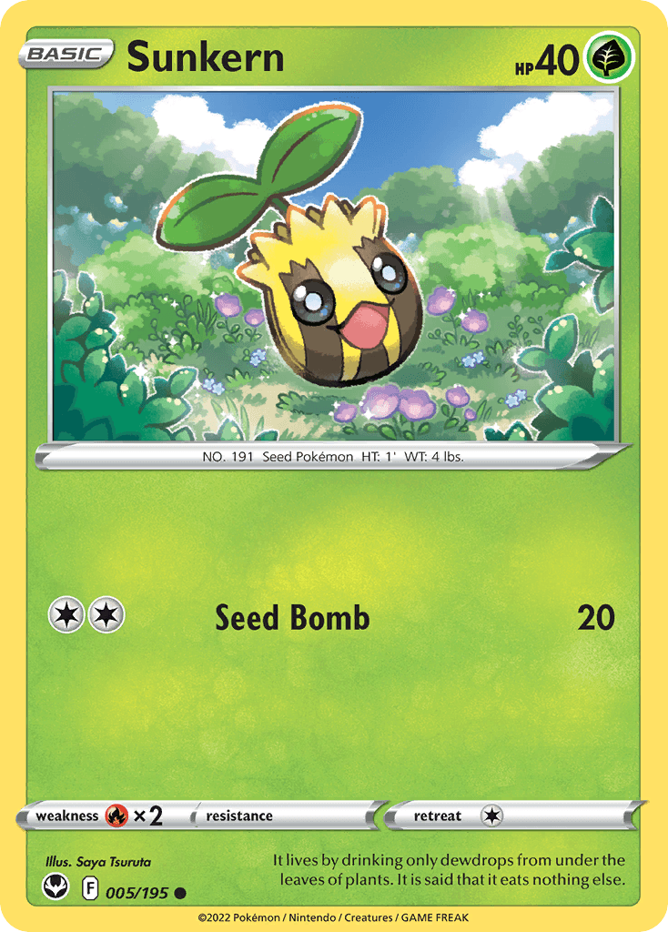 Sunkern 寶可夢 card