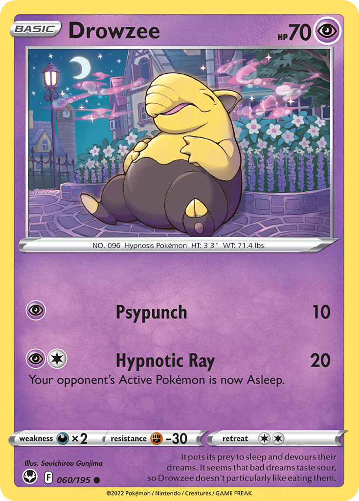 Drowzee Silver Tempest card